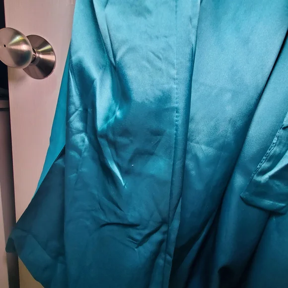 Elegant Teal Evening Gown Formal Prom Bridesmaid Dress Size 4 - Picture 6 of 8